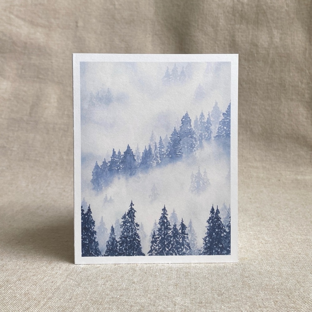 4/$20- Misty Mountain Blank Card